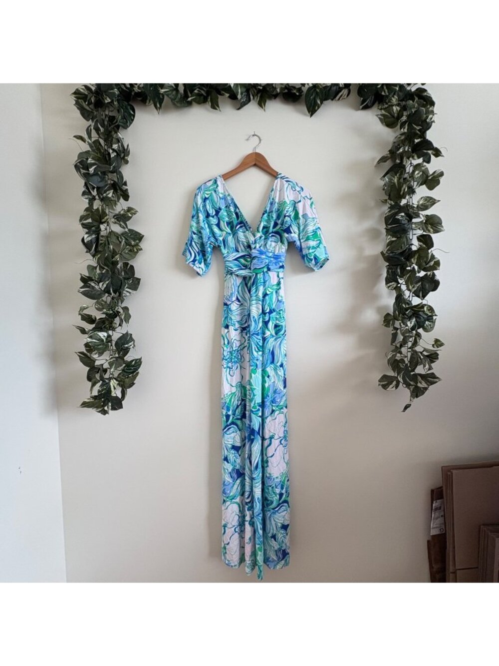 Lilly Pulitzer Parigi Maxi Dress Party Thyme Multi NWT Women’s Size XXS